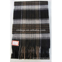 cashmere checked scarf/scarves